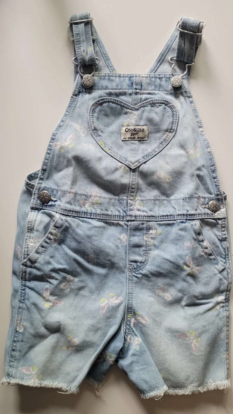 18 M OshKosh B'gosh Denim Butterfly Shortalls