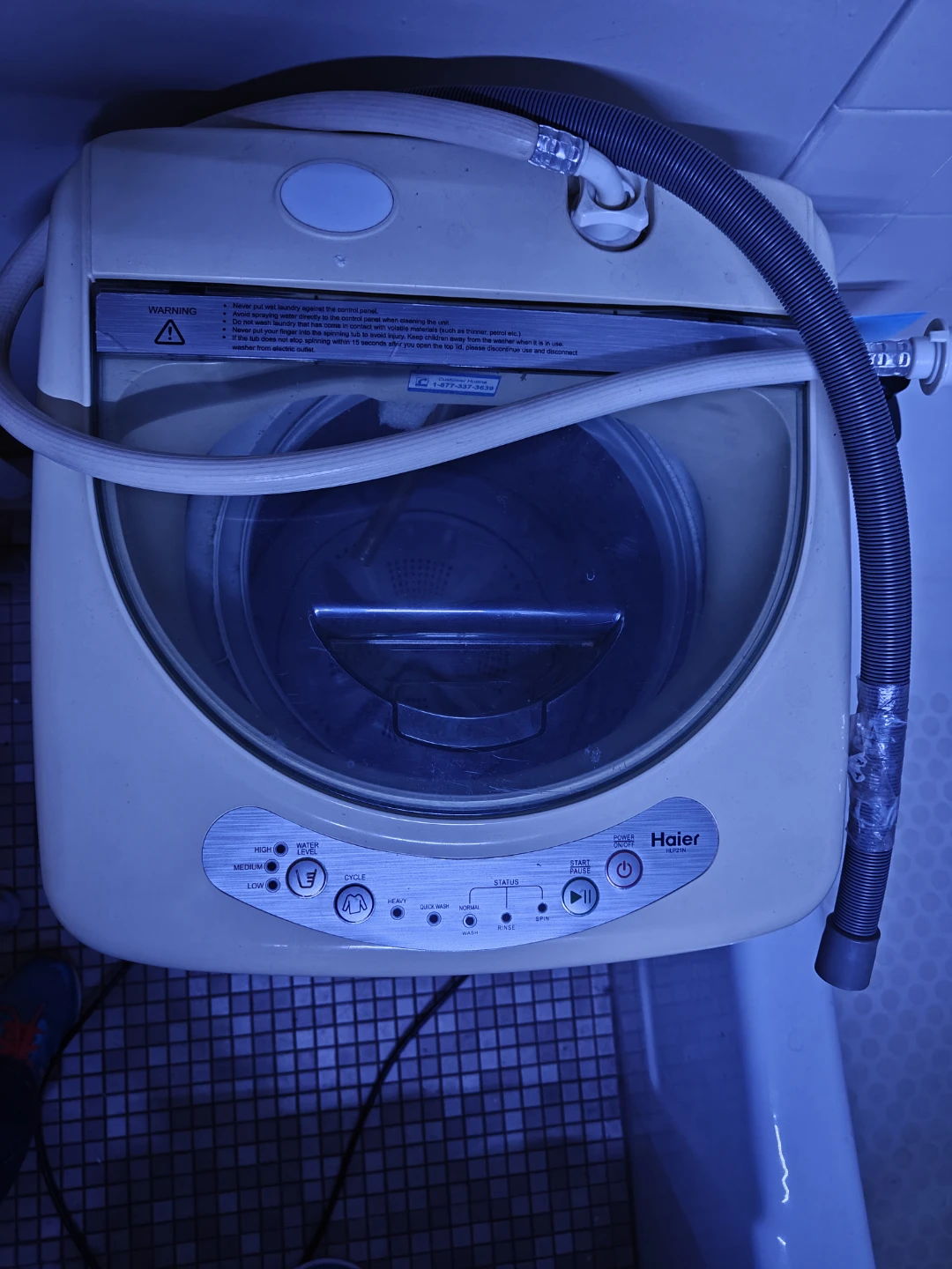 Haier 1.0 Cu. Ft. Portable Washer HLP21N - photo 4