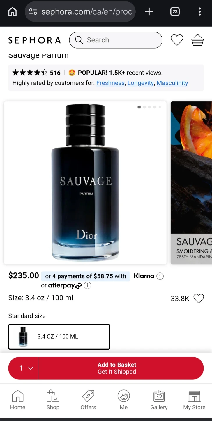 ( Retails:235+) Dior Sauvage Parfum 100 ml perfume (AUTHENTIC) - photo 5
