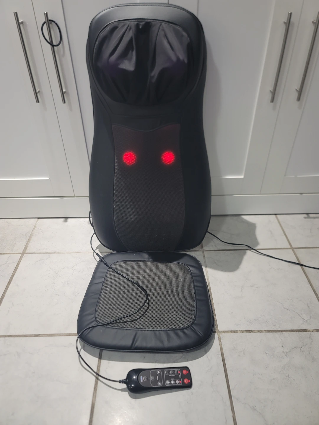 Dr.Ho's Shiatsu Massage Seat Cushion with Heat and Remote - photo 2