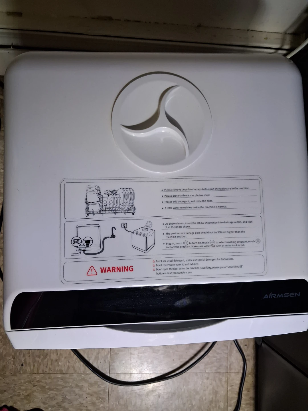 AIRMSEN Countertop Dishwasher - photo 3
