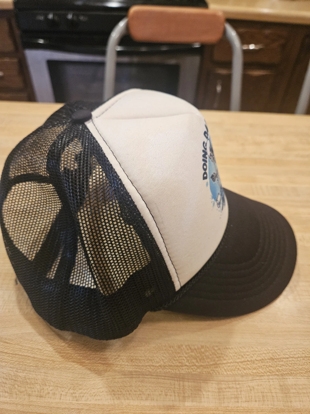 Nissun Cap "Doing Dad Shit" Skeleton Graphic Trucker Hat - photo 2