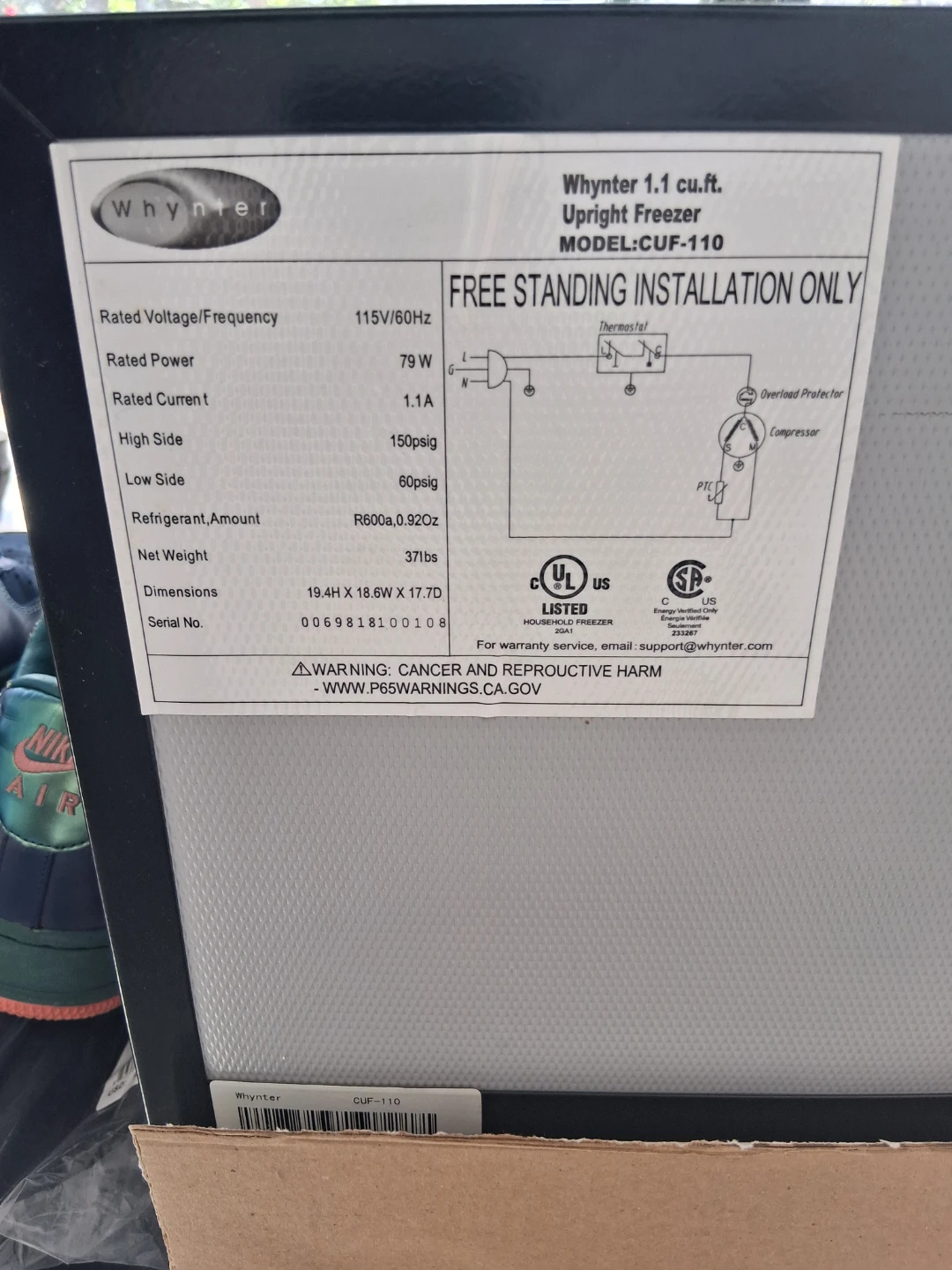 Whynter Mini Freezer - photo 5