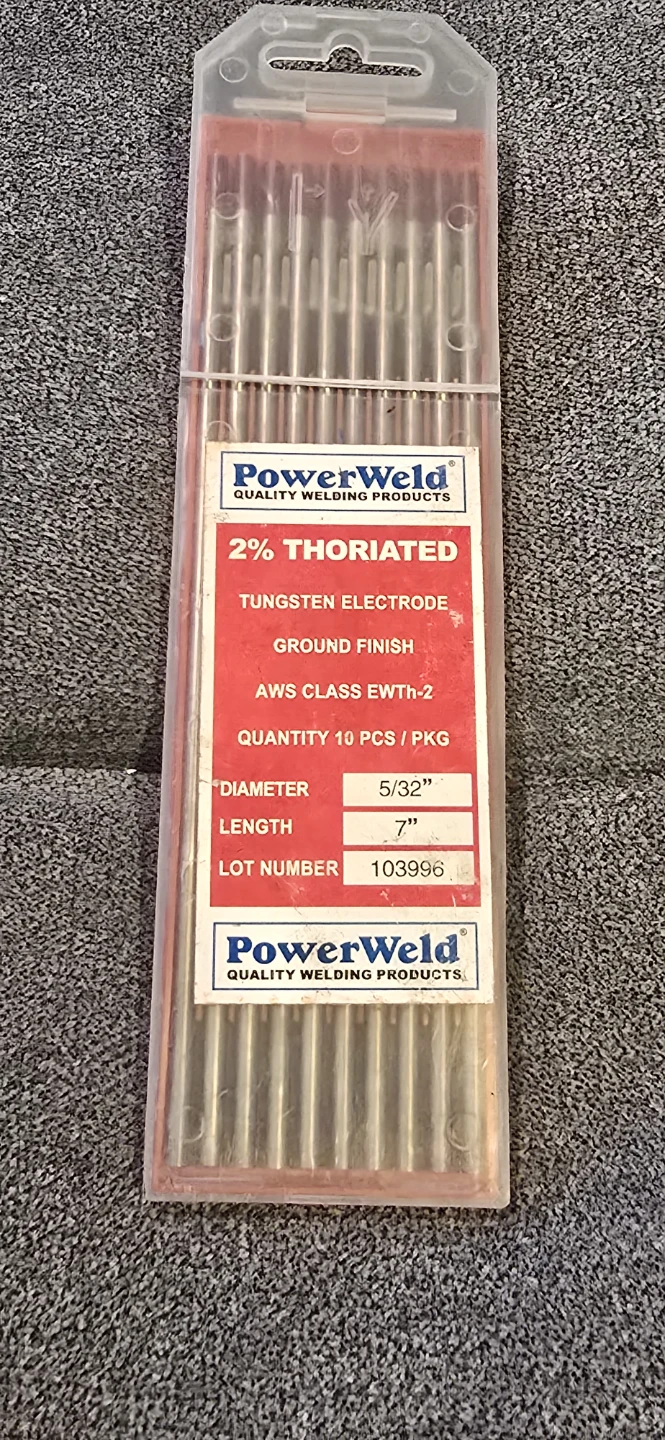 PowerWeld 2% Thoriated Tungsten Electrodes 5/32" x 7" - photo 4