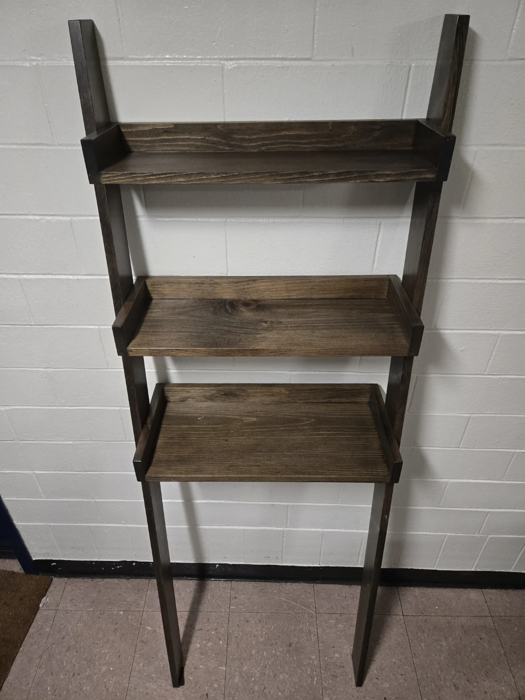 Exquisite Solid Wood Over the Toilet Ladder Shelf - 69" - photo 3