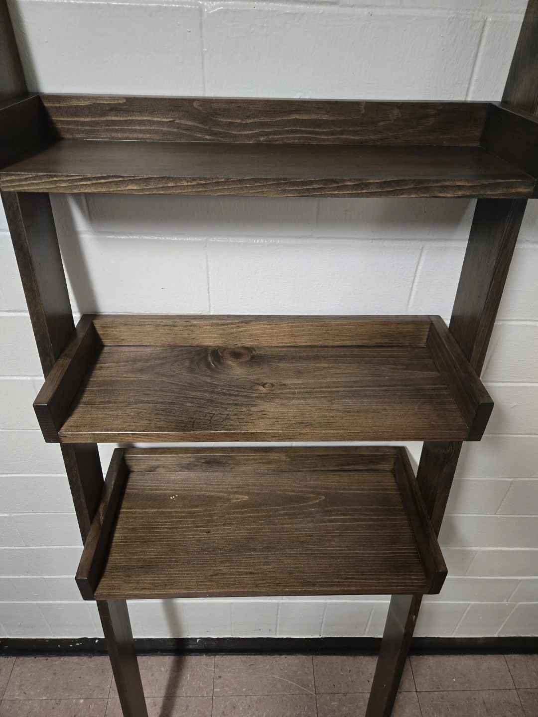 Exquisite Solid Wood Over the Toilet Ladder Shelf - 69" - photo 4