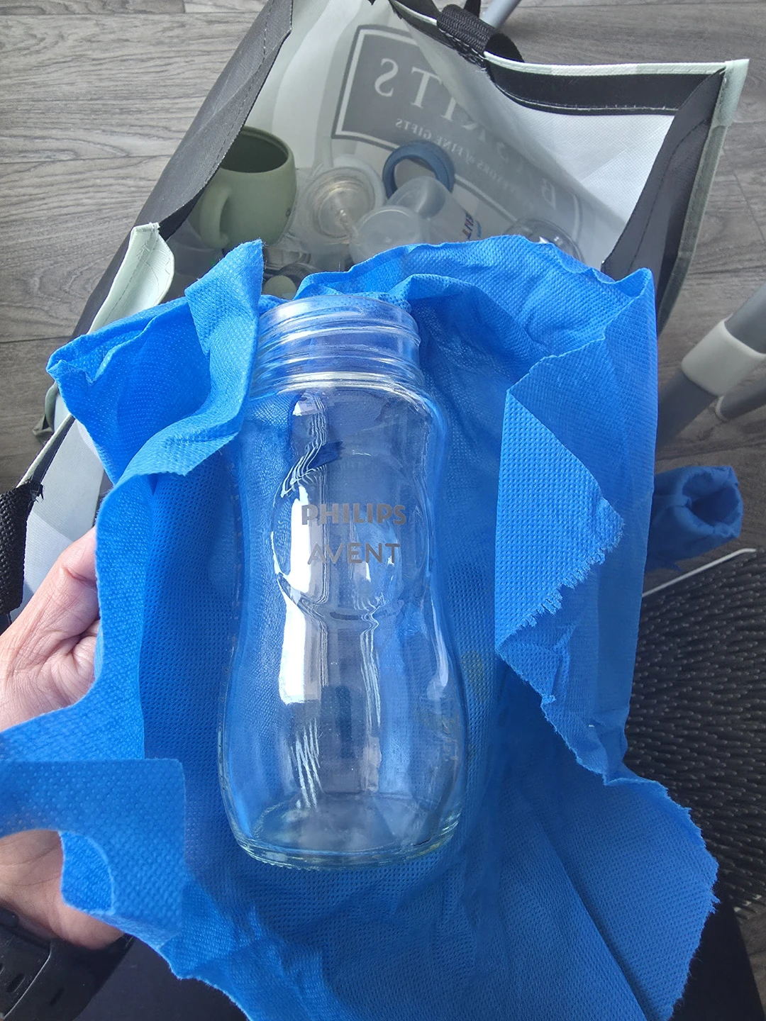 Baby bottles and items