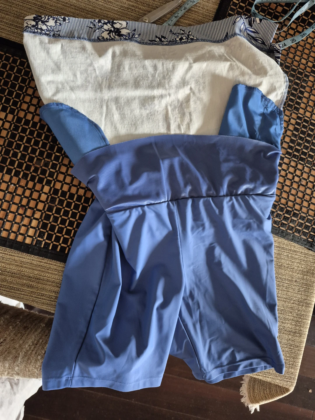 Skort in blues - photo 2