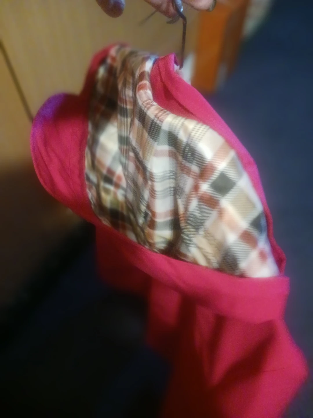 Pink Plaid Lined Jacket - photo 3