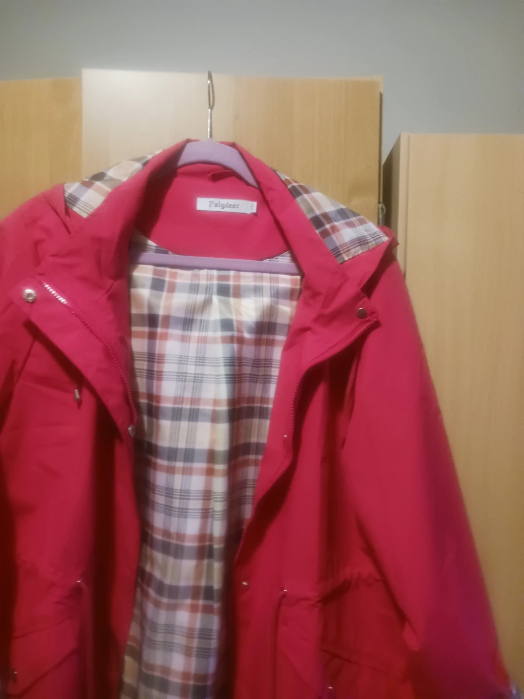 Pink Plaid Lined Jacket - photo 4