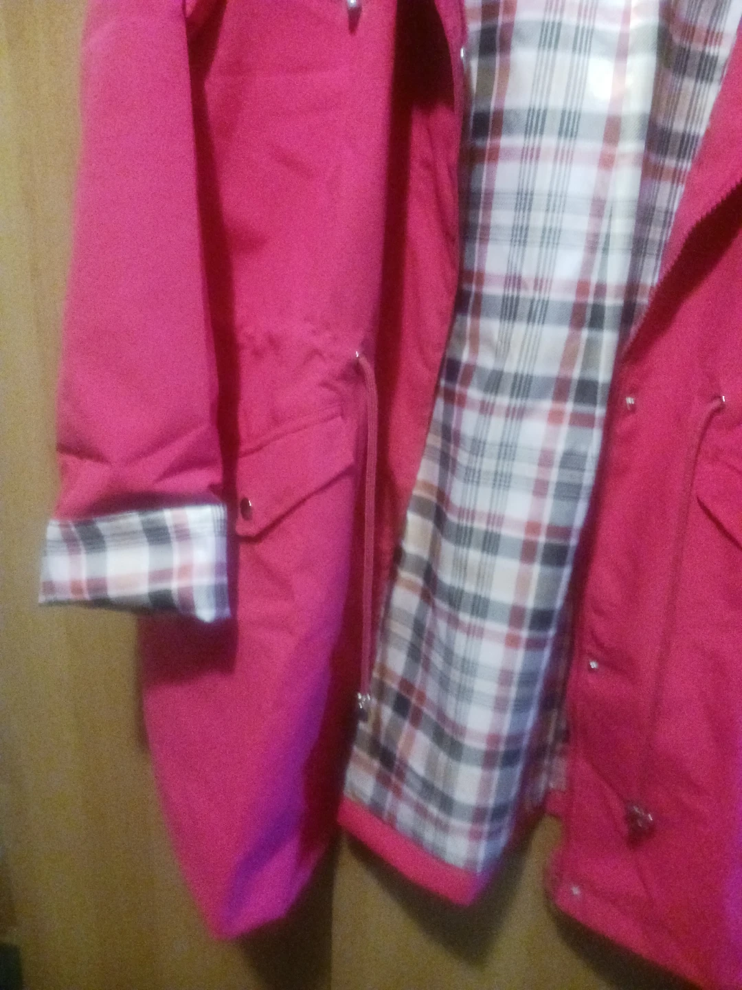 Pink Plaid Lined Jacket - photo 5