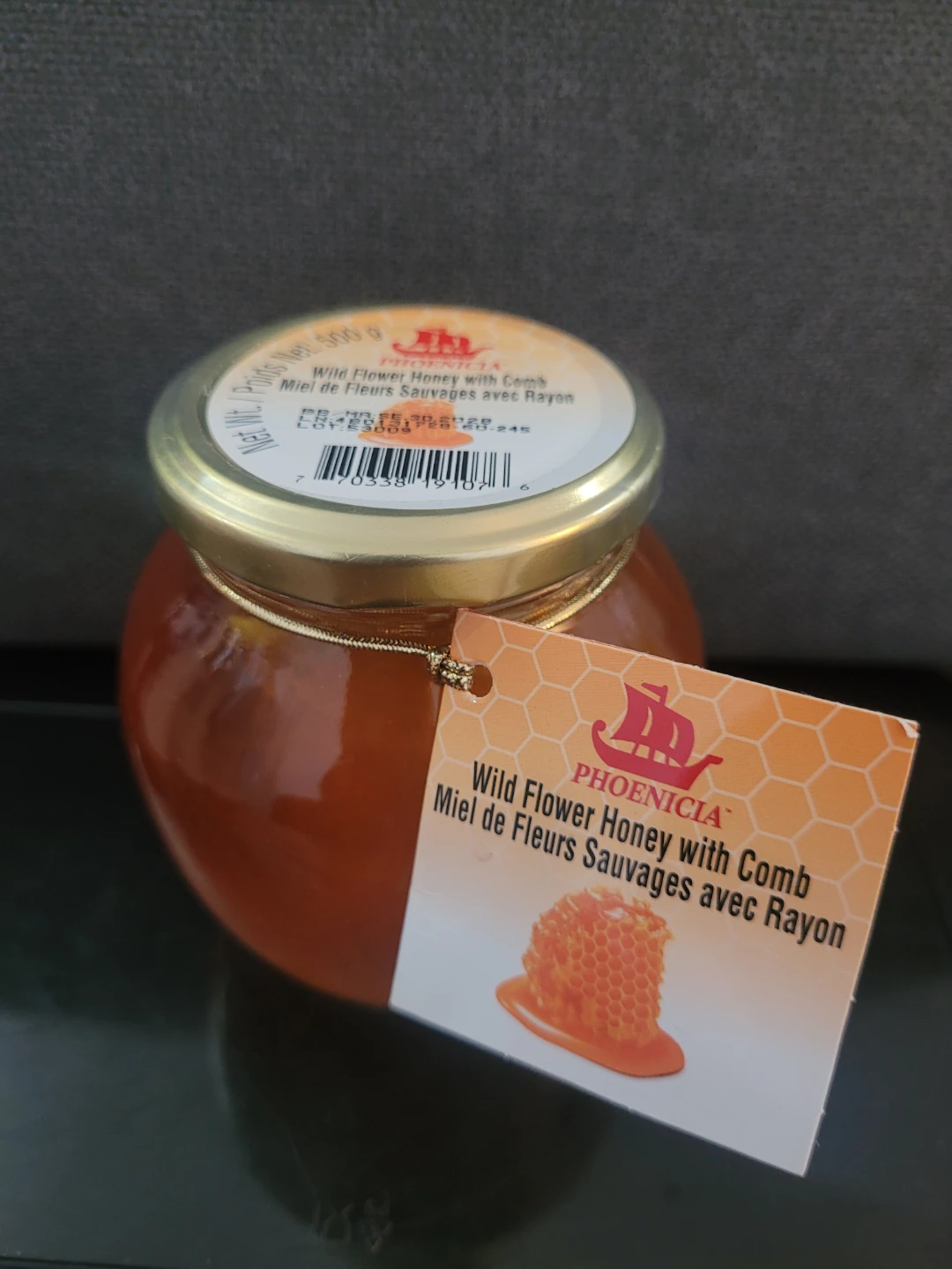 Phoenicia Wild Flower Honey with Comb 500g