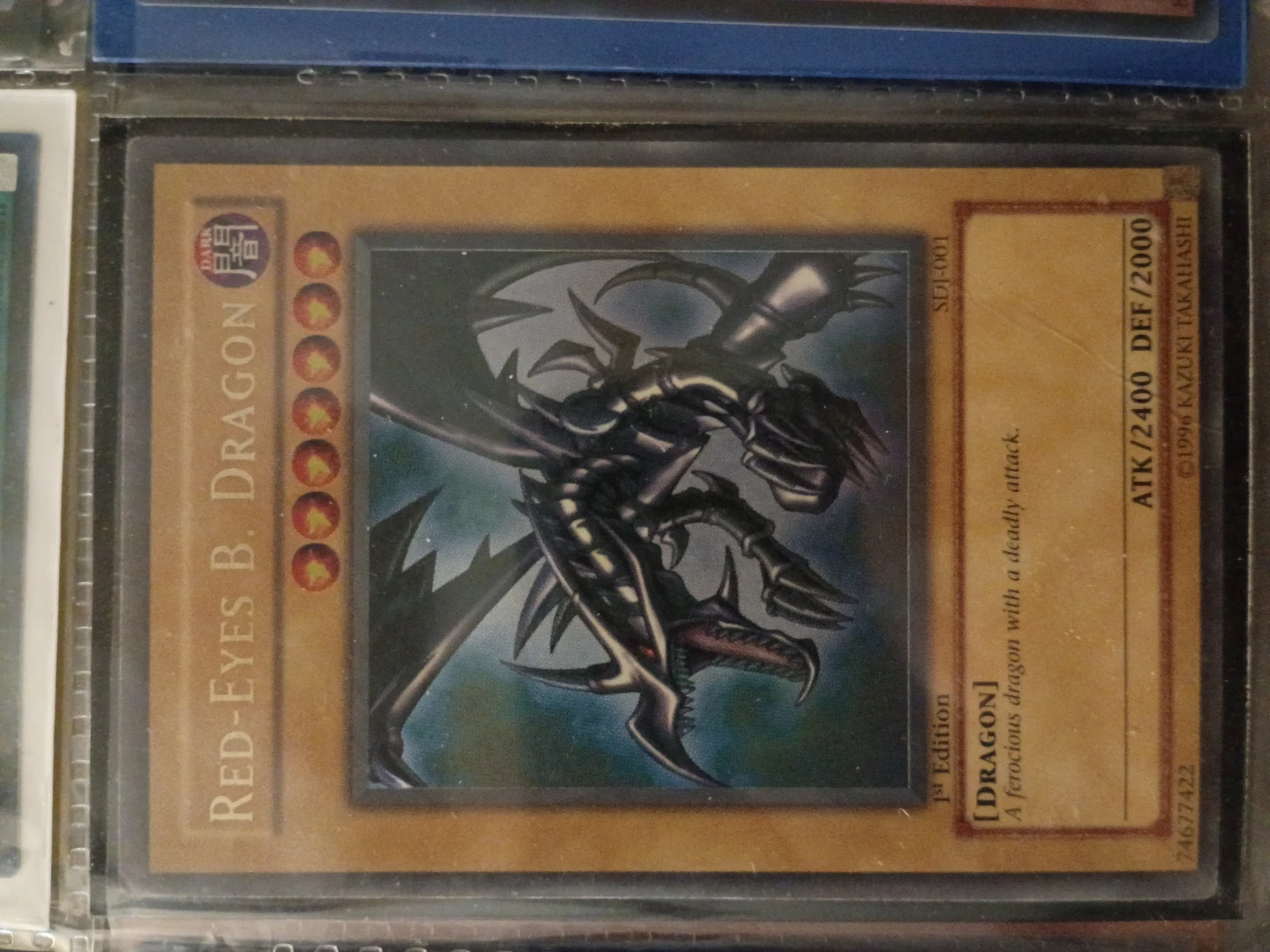 Yu-Gi-Oh! Red-Eyes B. Dragon 1st Edition Card⚽