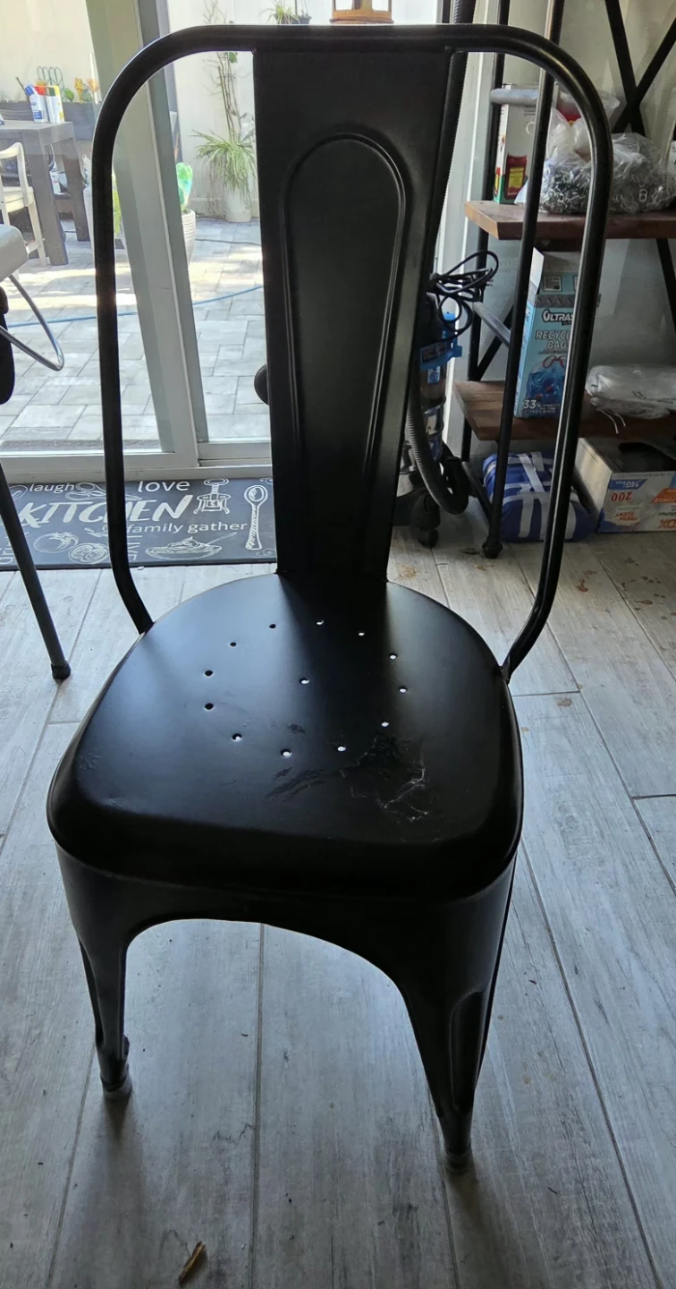 3 each /Black Metal Dining Chair($30 each)
