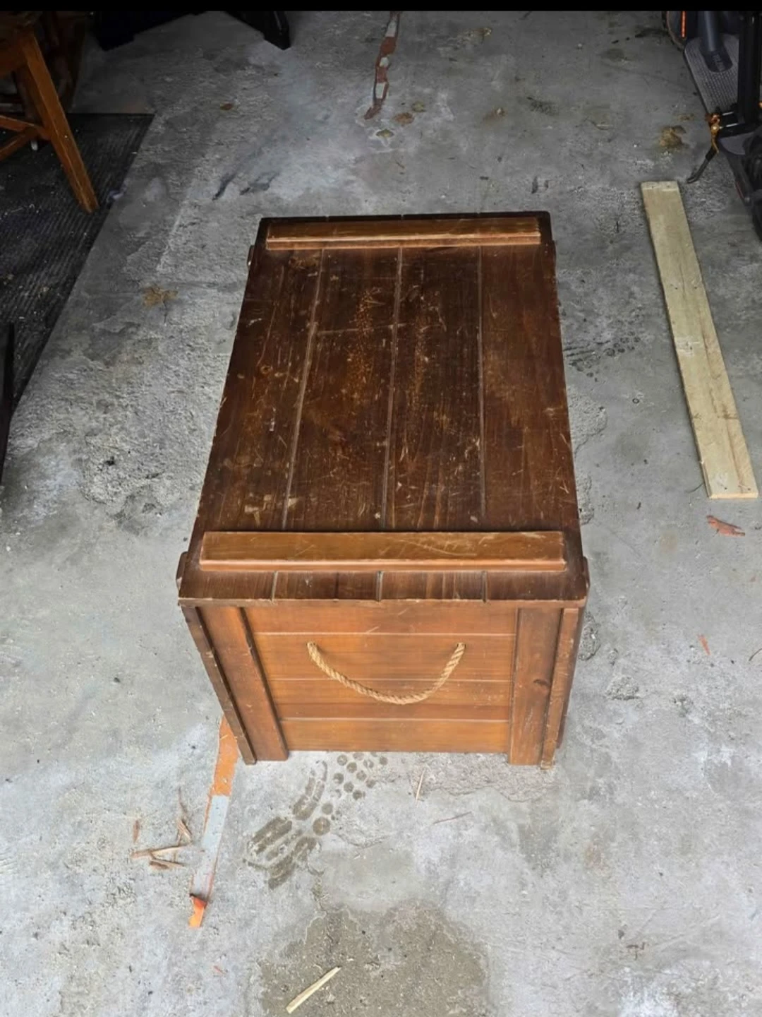 Wooden Storage Chest Trunk - photo 5