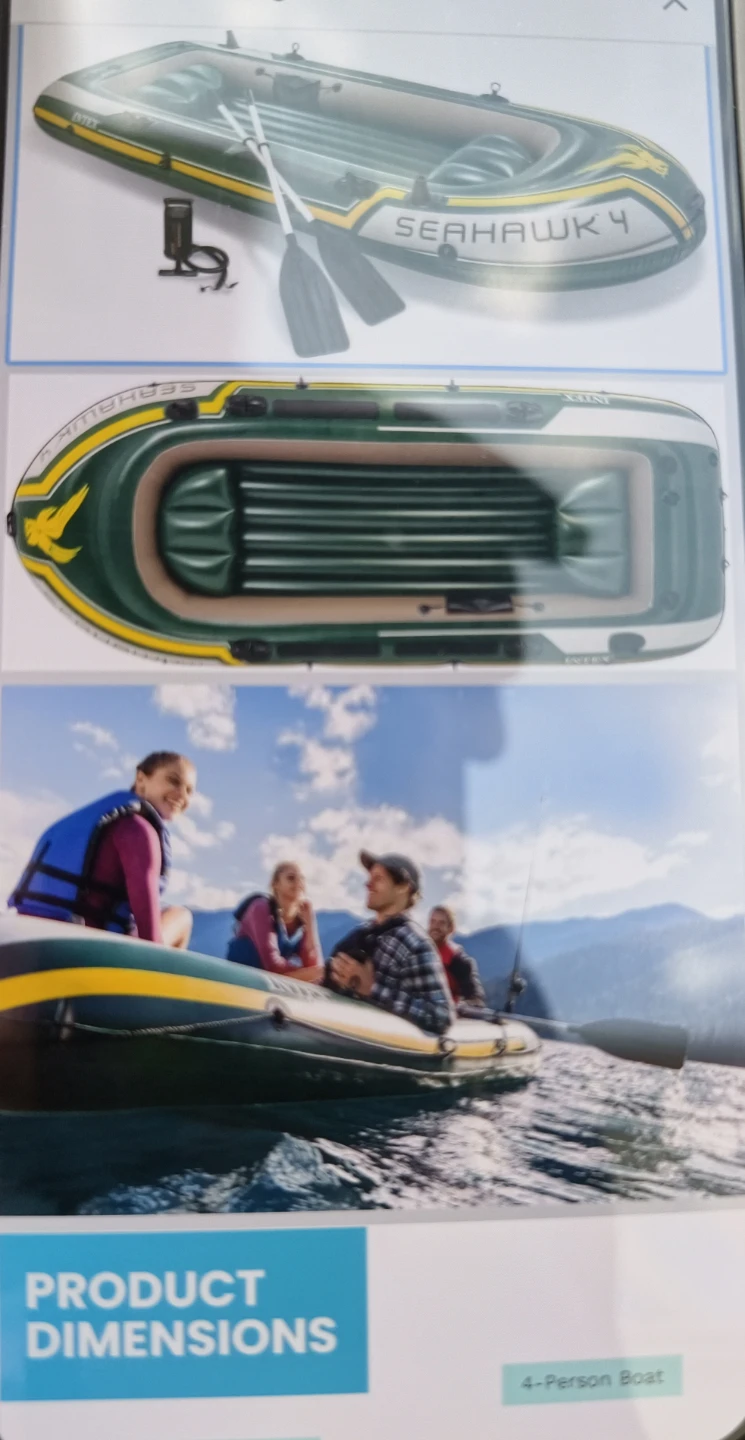 Brand New Intex Seahawk 4 Boat Set – Never Inflated!