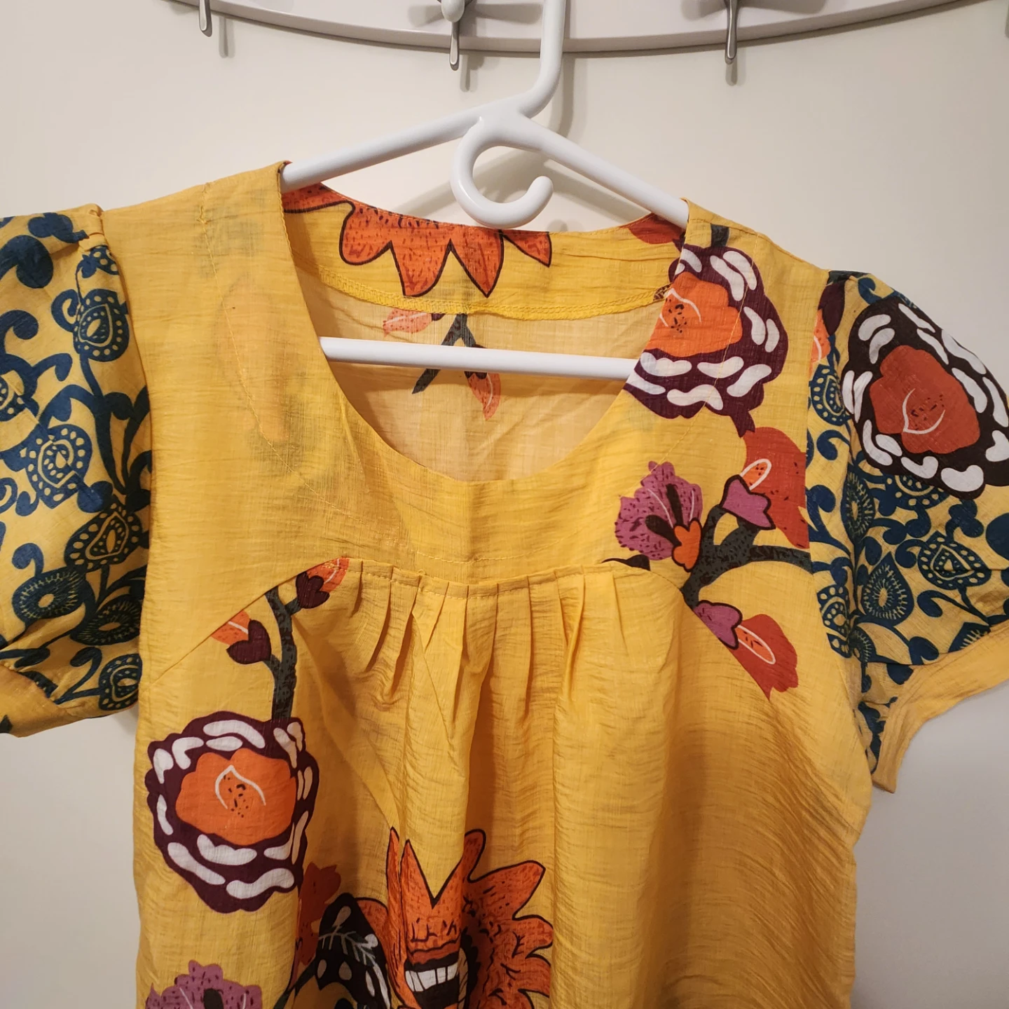 Yellow Floral Tunic Top ⚽ - photo 4