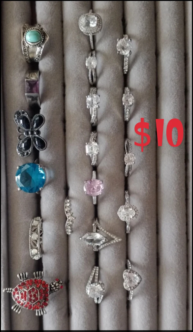 Assorted Rings Together price for each one on 10$