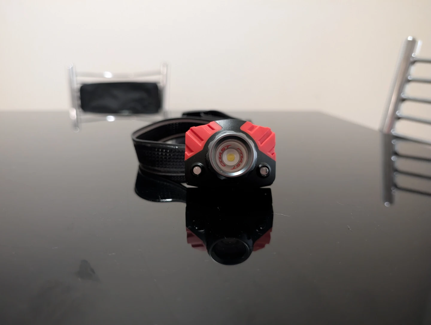 Red and Black Headlamp