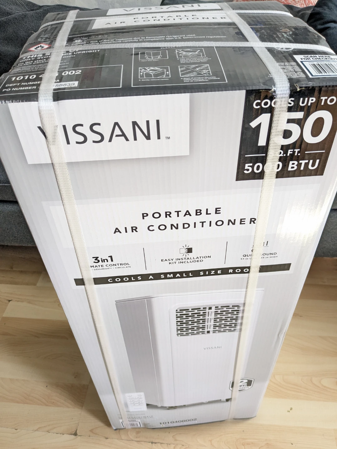 Vissani 5,000Btu PORTABLE 3 in 1 AC Unit - photo 5