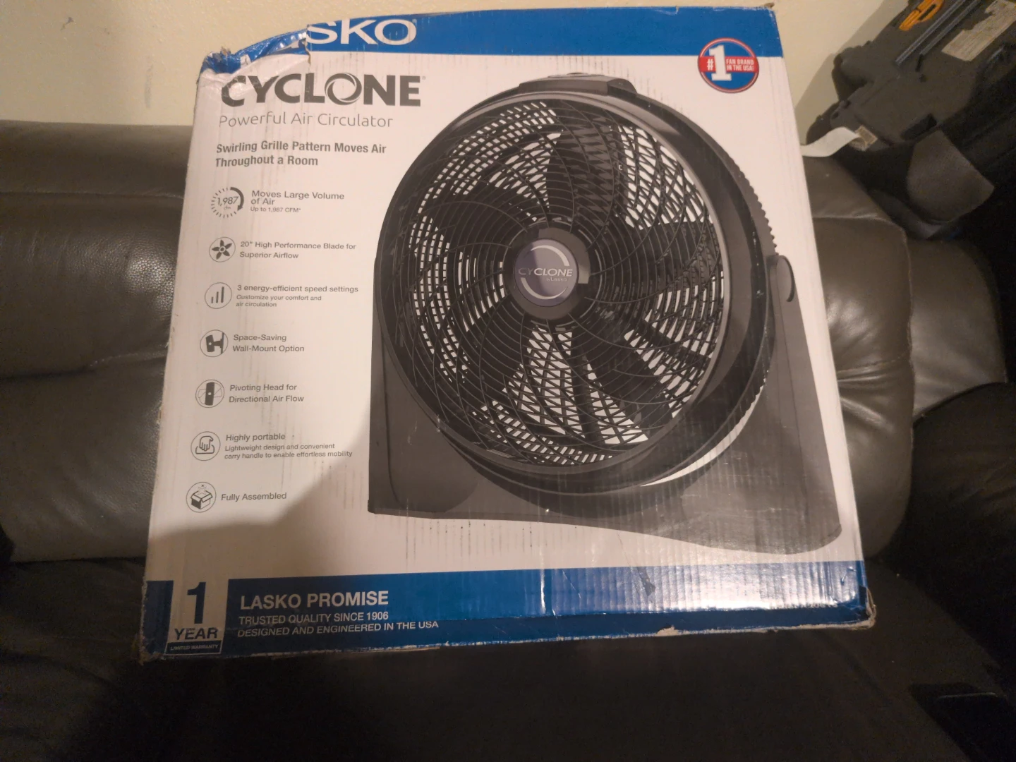 Lasko Cyclone Powerful Air Circulator Fan