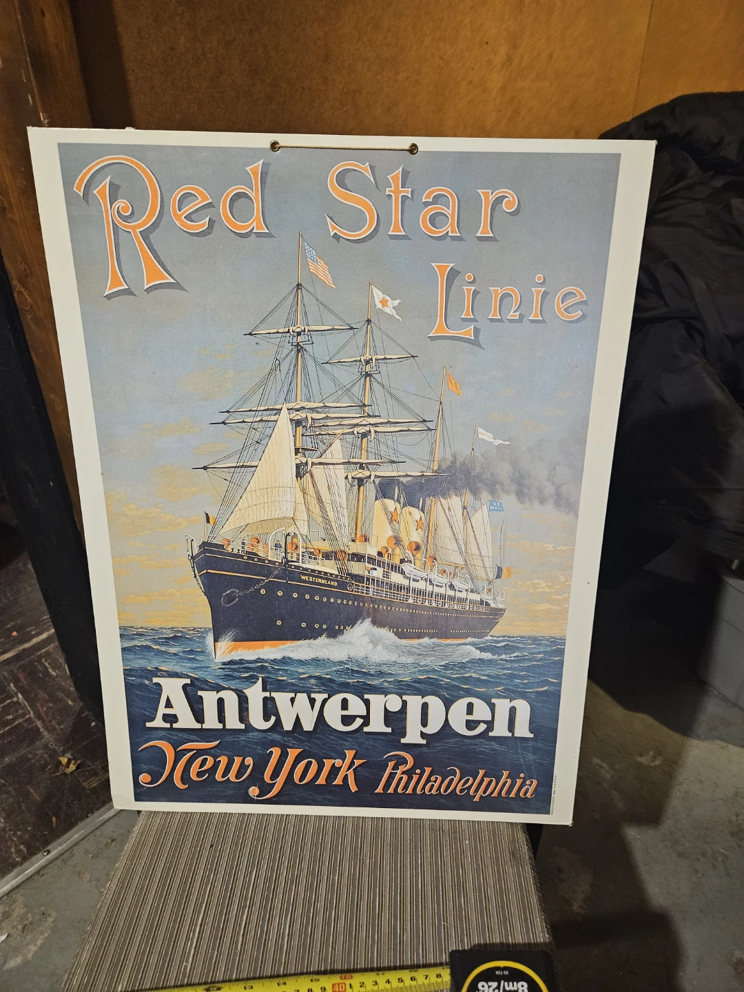 Red Star Linie Vintage Poster - photo 2