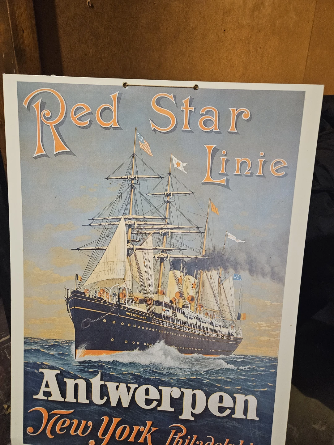 Red Star Linie Vintage Poster - photo 3