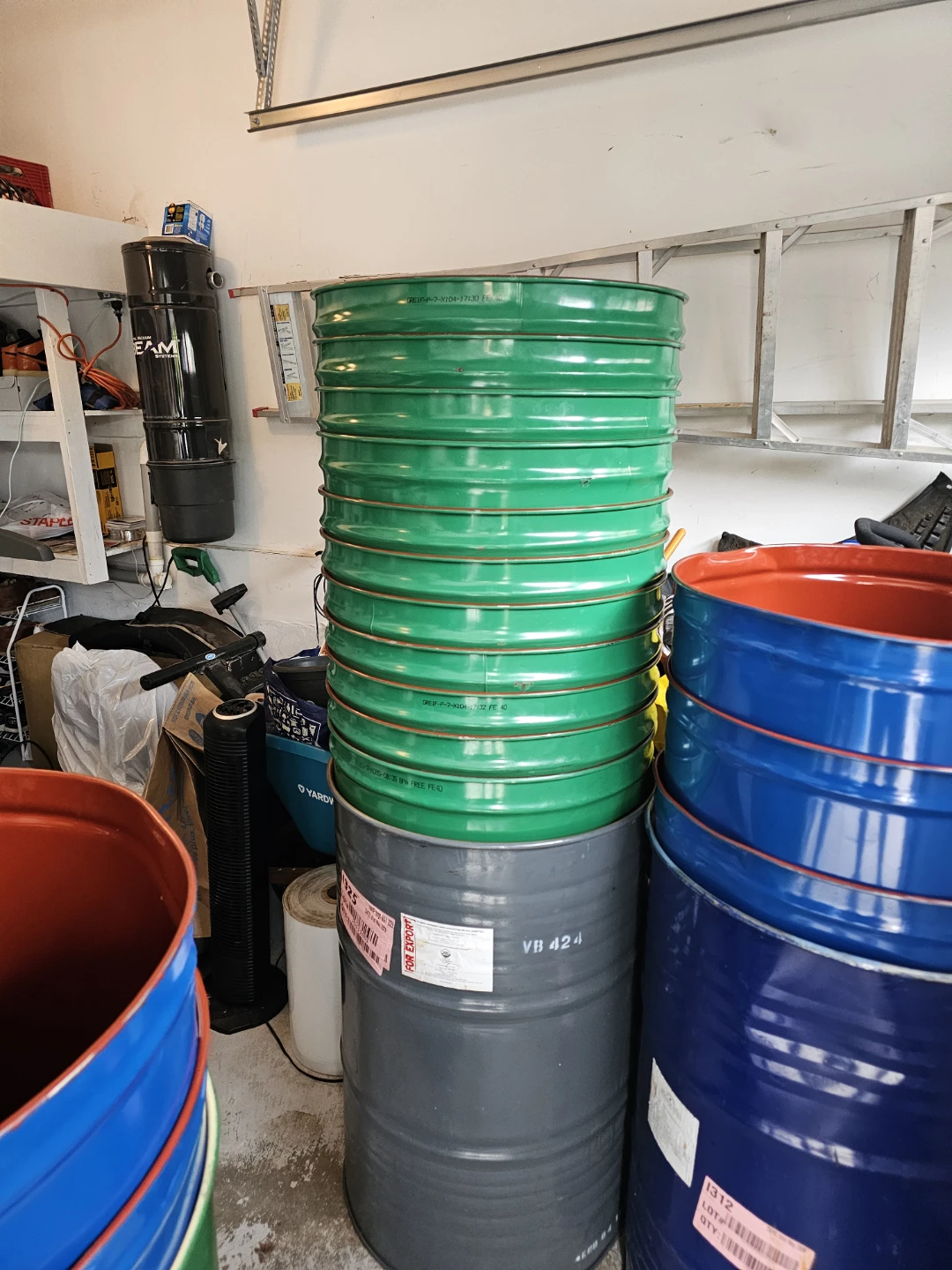 55 Gallon Food Grade Metal Commercial Barrels - photo 5