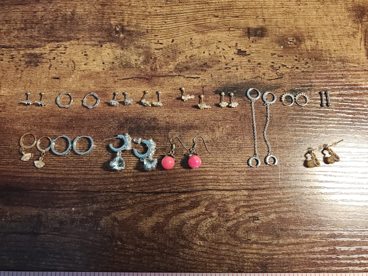 Assorted Earrings and Jewelry Organizer
