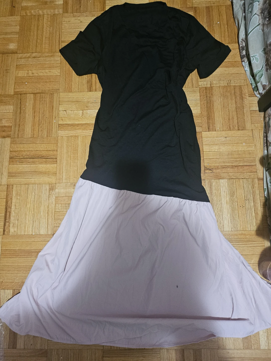 Hong Jie Black and Pink Two-Tone Dress XL - photo 4
