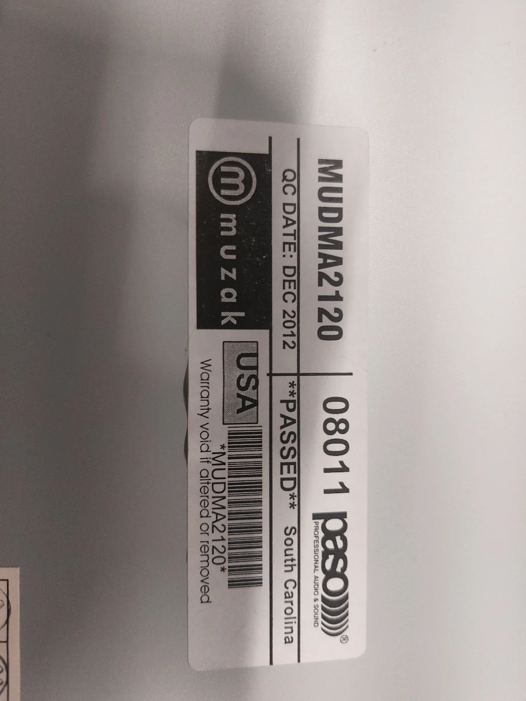 Paso DMA2120 Digital Music Amplifier Used - photo 3