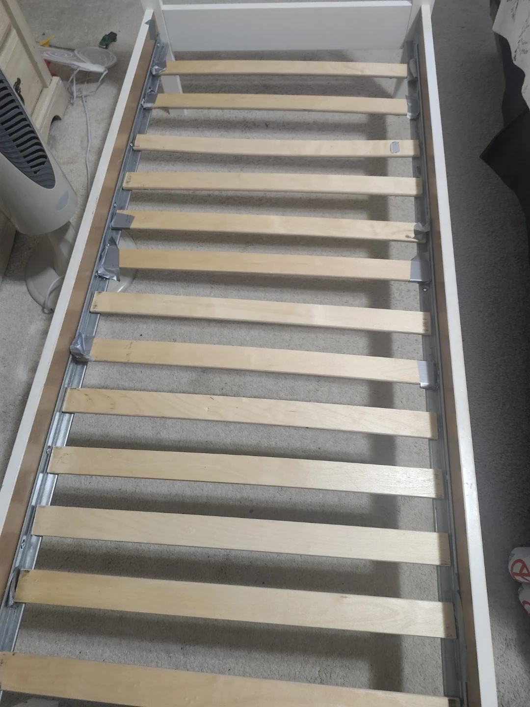 ⚽White Toddler Bed Frame with Sheep Detail and matress - photo 4