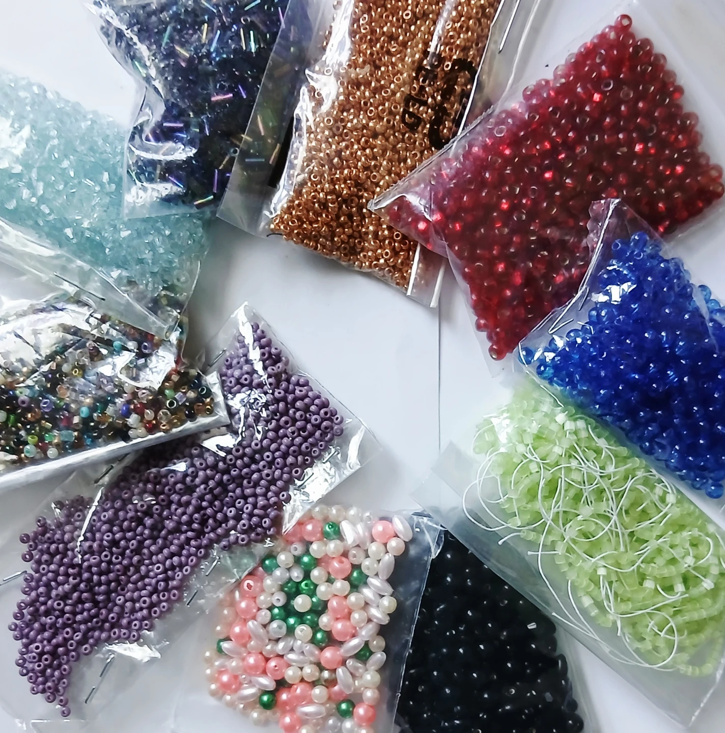 Two (2) bags of Assorted Craft Beads for $3