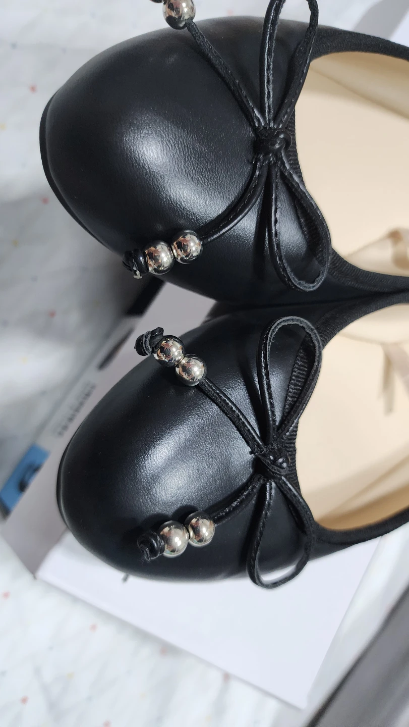Nine West Black Ballet Flats Size 9 - photo 3