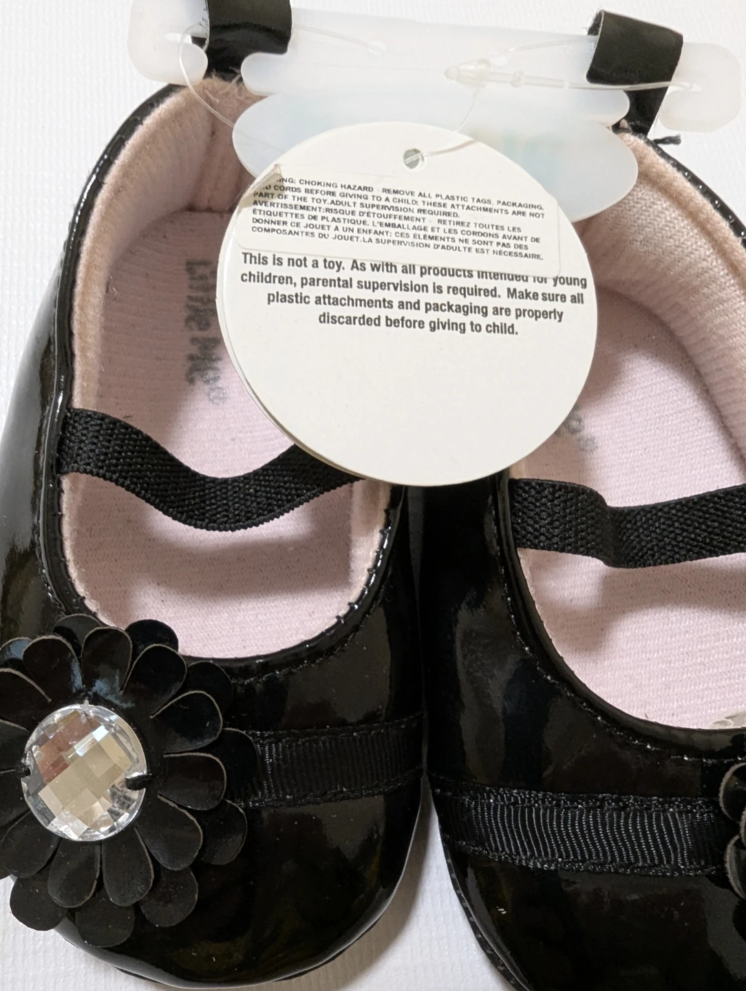 Little Me Black Patent Mary Jane Shoes Size 3