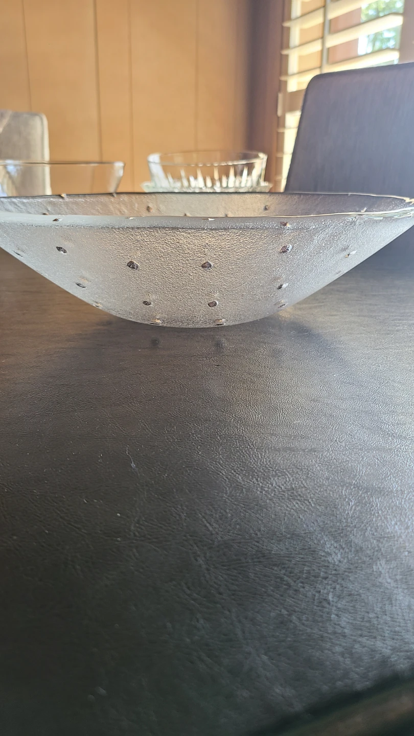 Clear Glass Bowl with Gold Flecks - photo 2