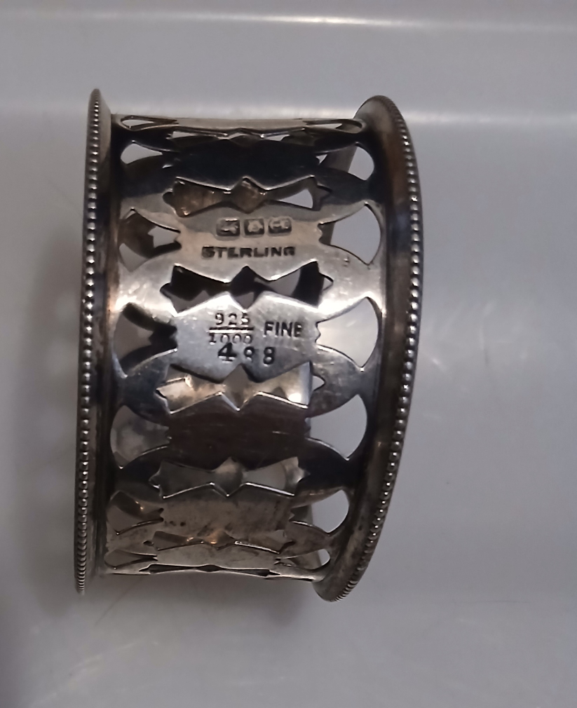 Set of 9 Silver Napkin Rings - photo 3