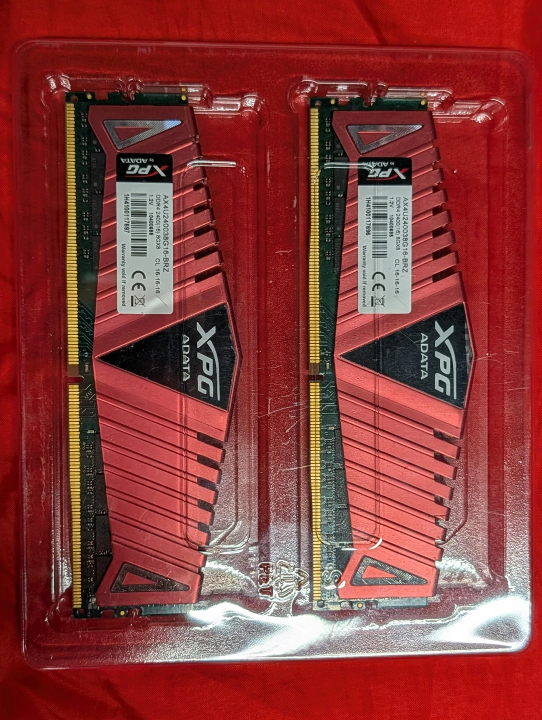 XPG ADATA DDR4 2400MHz RAM 16GB (2x8GB) CL16 - photo 2