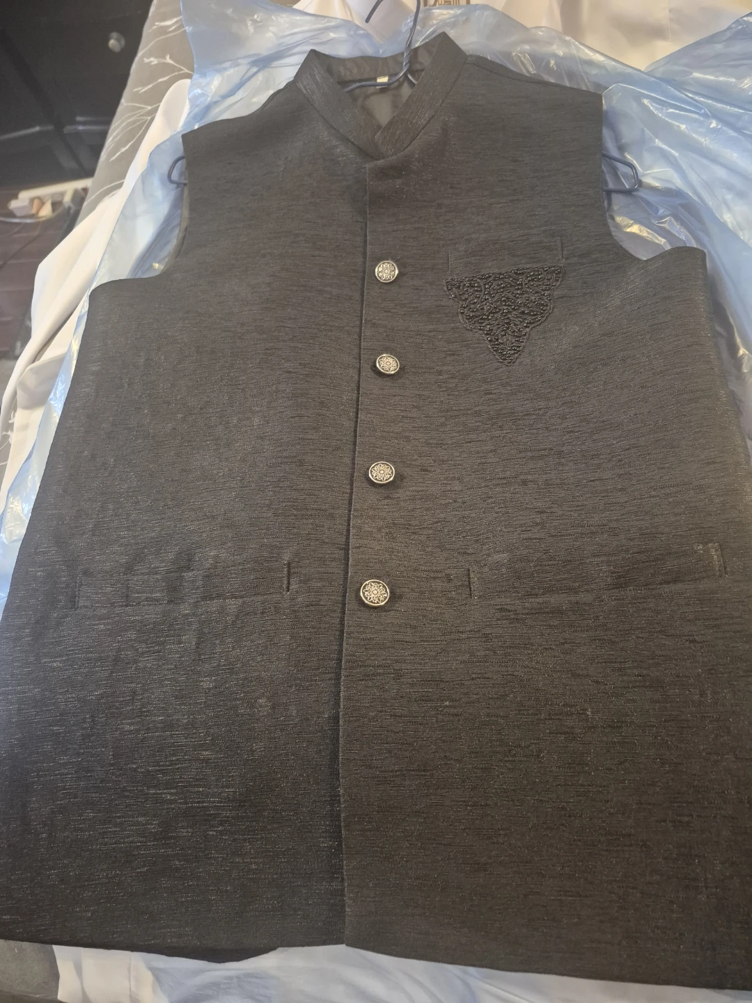 Men's Black Formal Vest - photo 3