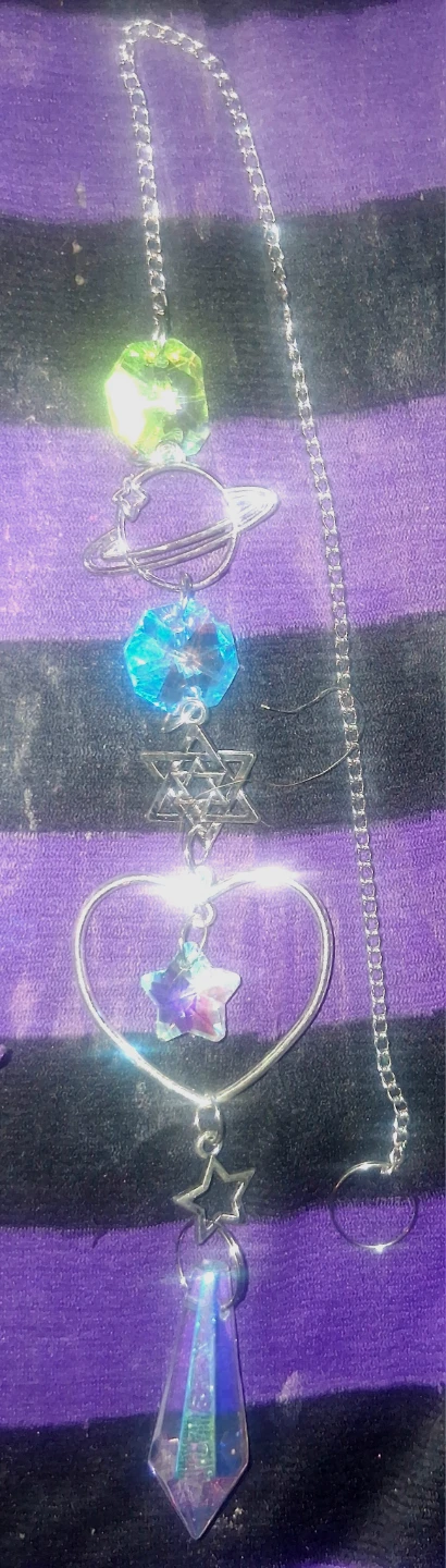 Crystal Sun Catcher - Planet & Star Design - photo 2