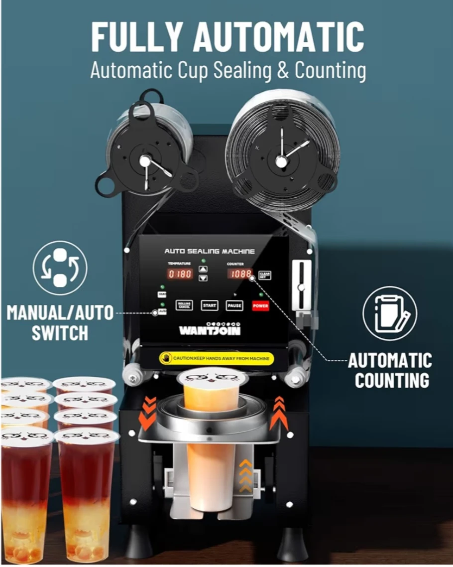 WantJoin Fully Automatic Cup Sealing Machine - photo 4