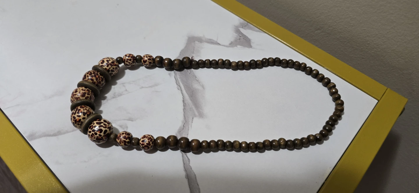 Wooden Beaded Necklace