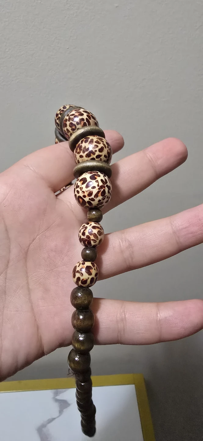 Wooden Beaded Necklace - photo 2