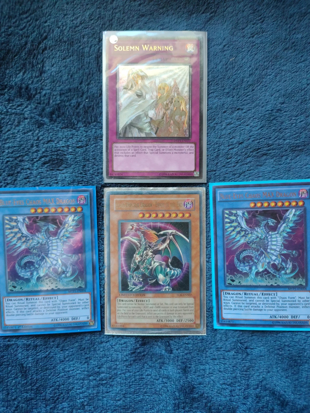 Yu-Gi-Oh! Cards - Blue-Eyes Chaos MAX Dragon, Solemn Warning