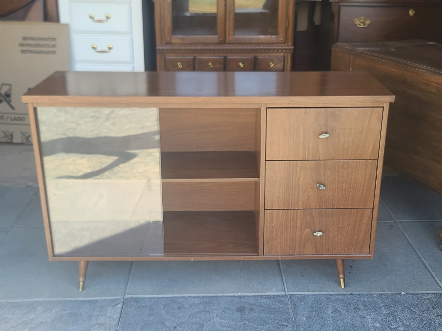 Mid-Century Modern Walnut Credenza