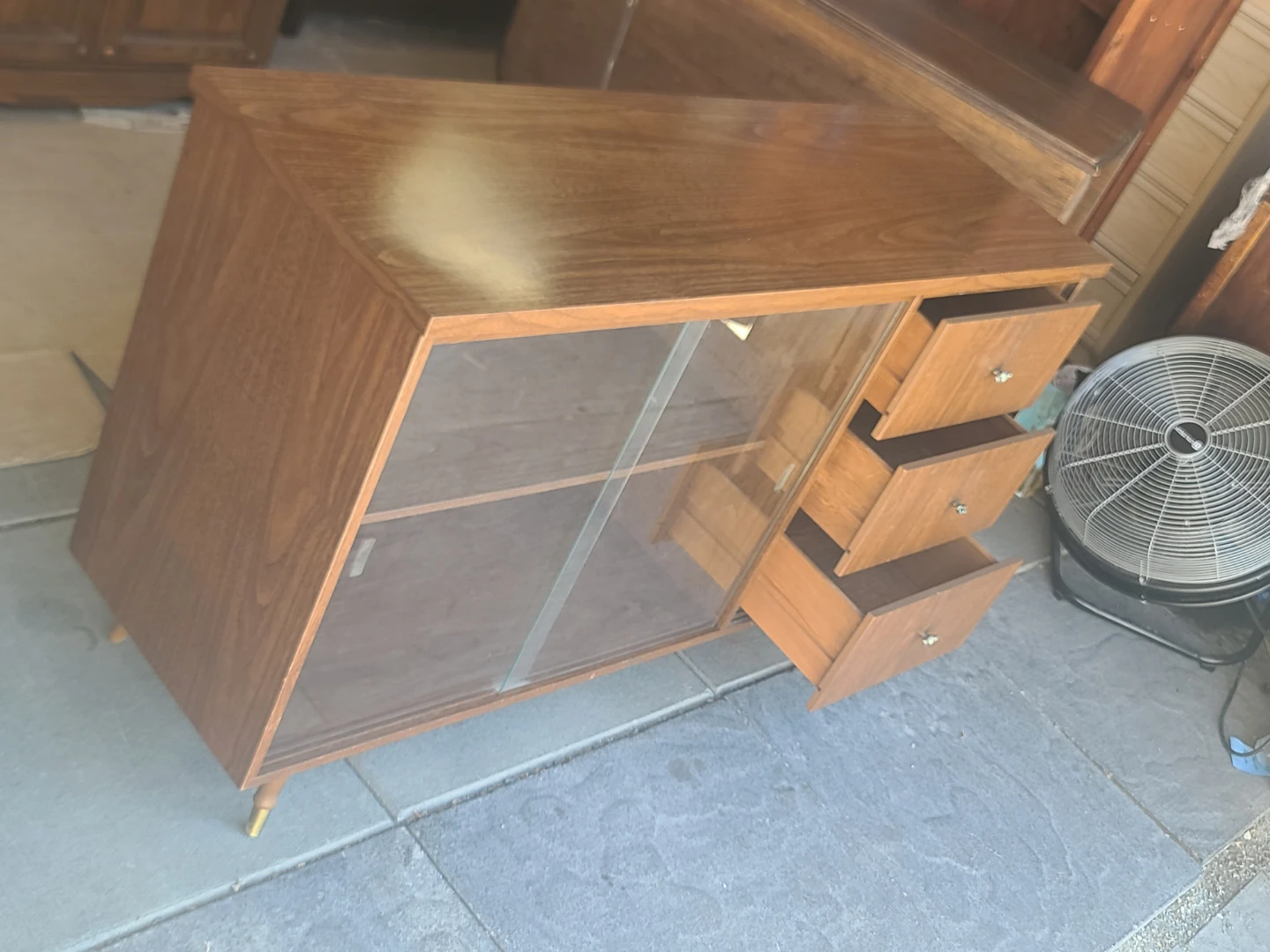 Mid-Century Modern Walnut Credenza - photo 3