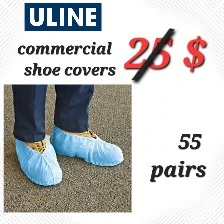 🇨🇦  Uline Commercial Shoe Covers - Universal Size (55 Pairs/Set)