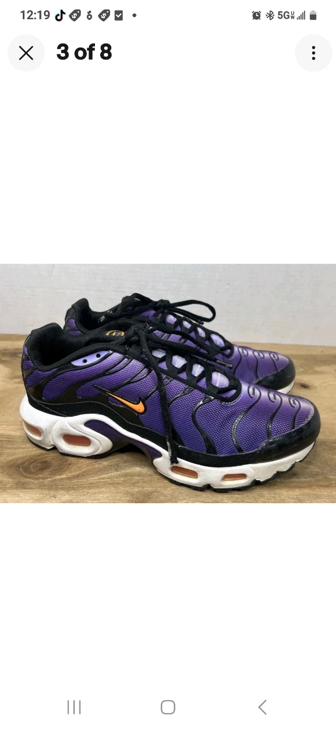 Nike Air Max Plus TN SE Youth Shoes Purple Orange CD0609-024