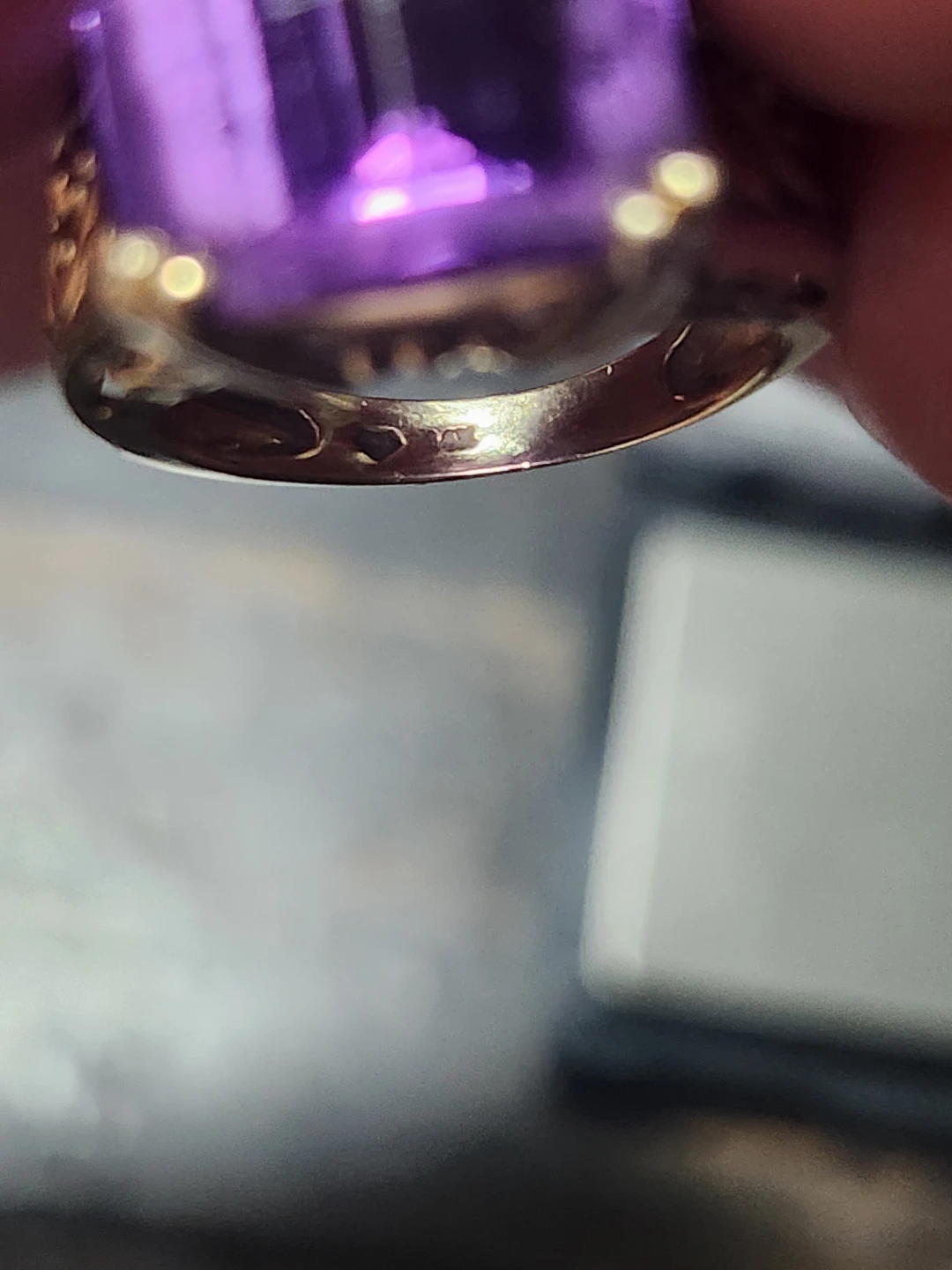 Amethyst Statement Ring 14k - photo 4