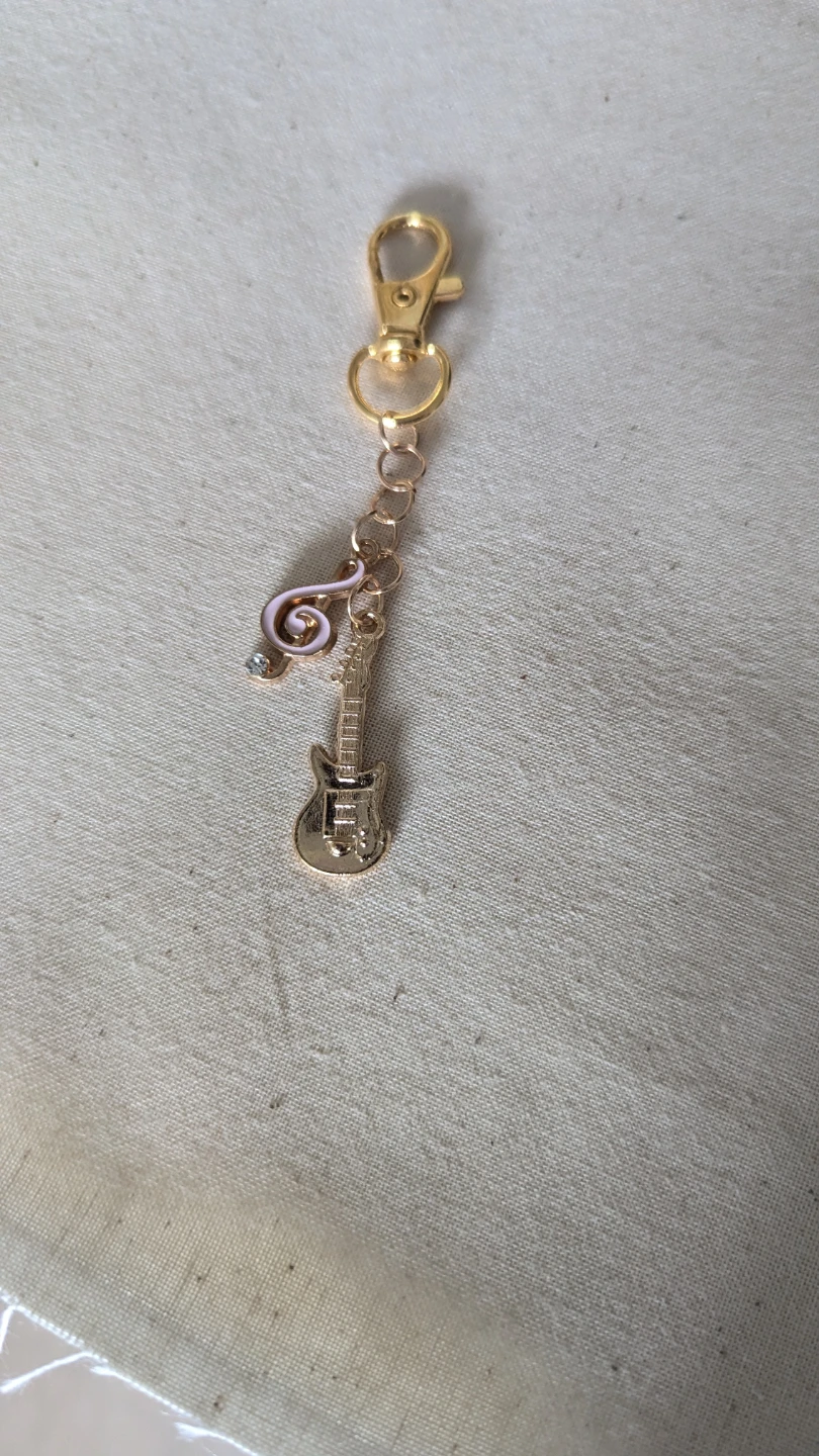 Guitar purse charm